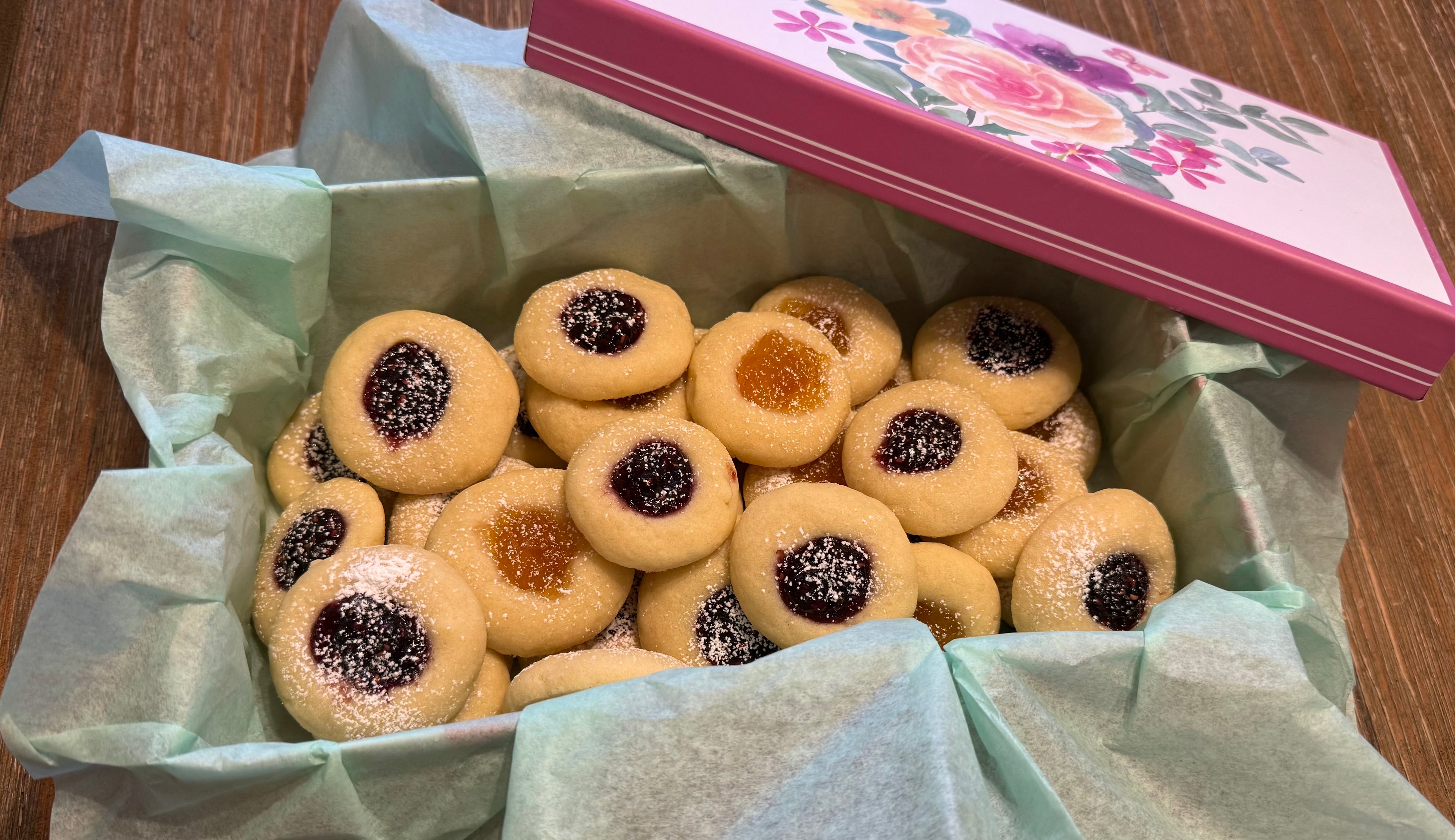 One Dozen Thumbprint Cookies
