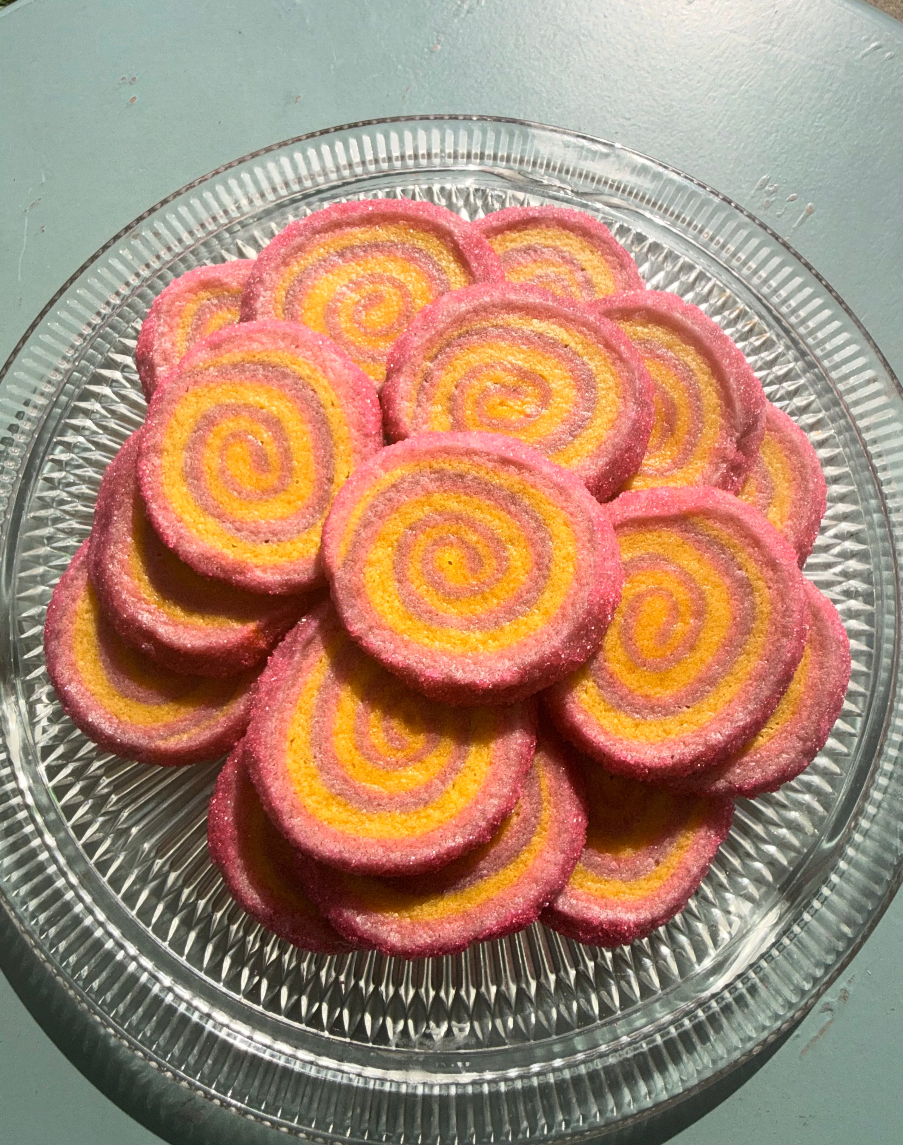 Sunshine Swirl Sugar Cookies